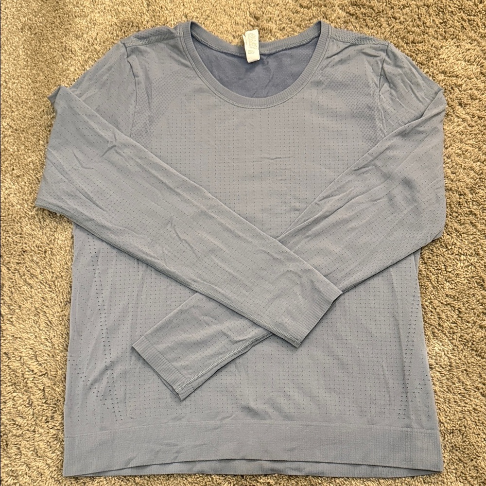 Athleta Long Sleeve Tee in Light Blue
